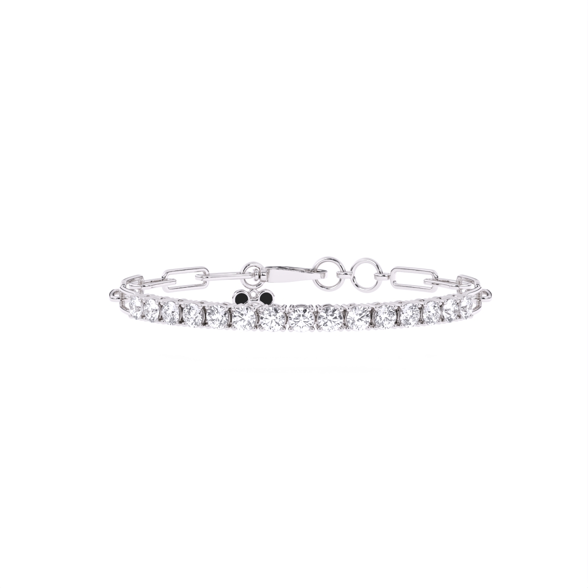 Round Link Lab Diamond Bracelet